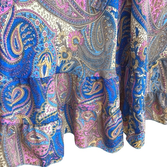 Zury Boho Floral Paisley Ruffle Hem Sundress - Picture 6 of 9